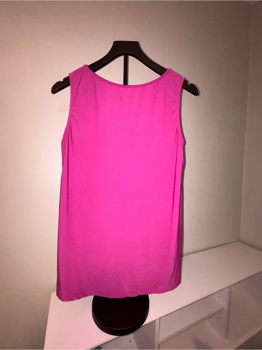 Bright Fuchsia Sleeveless Shift Top